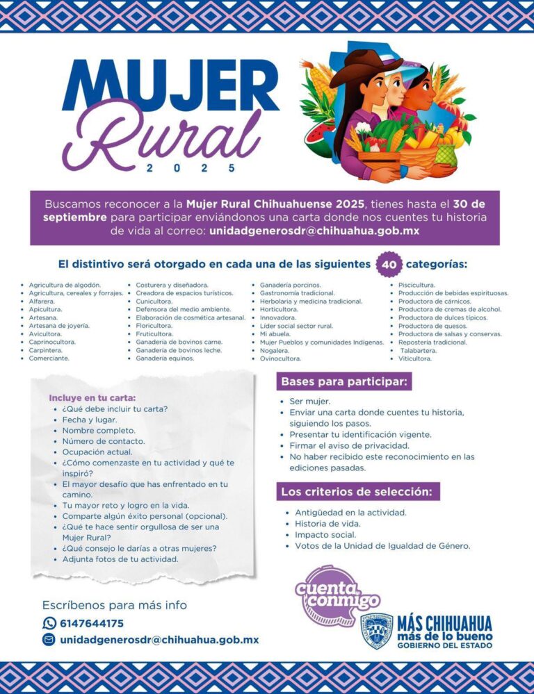 Convocatoria Abierta al Reconocimiento Mujer Rural 2025